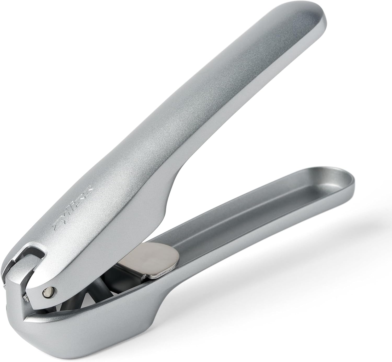 Zyliss Susi 4 Garlic Press – Garlic Crusher for Efficient Mincing – Odor-Free Hands – Large Chamber Made of Durable Stainless Steel – Mess-Free Kitchen Gadget – PFAS-Free Non-Stick Coating – Silver