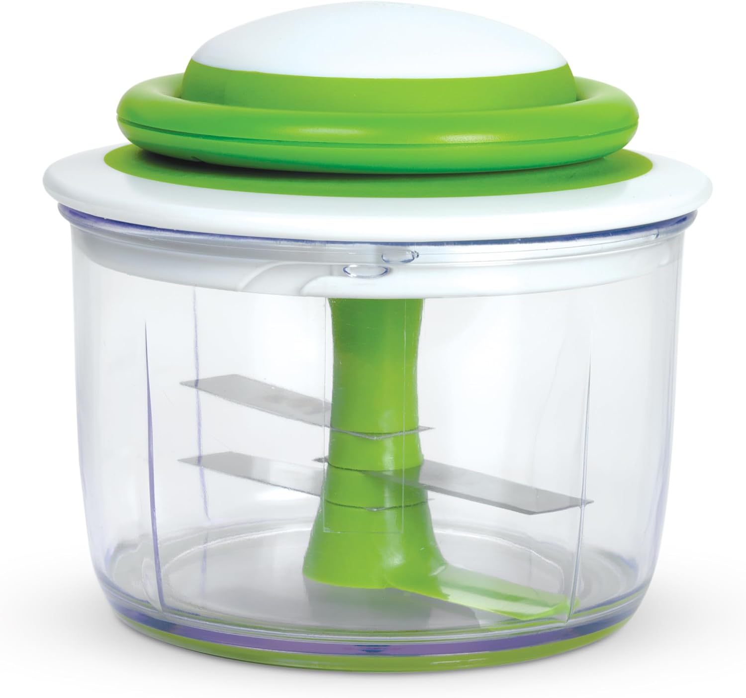 Chef’n VeggiChop Hand-Powered Food Chopper (Arugula), 5.5″ x 5.5″ x 5″