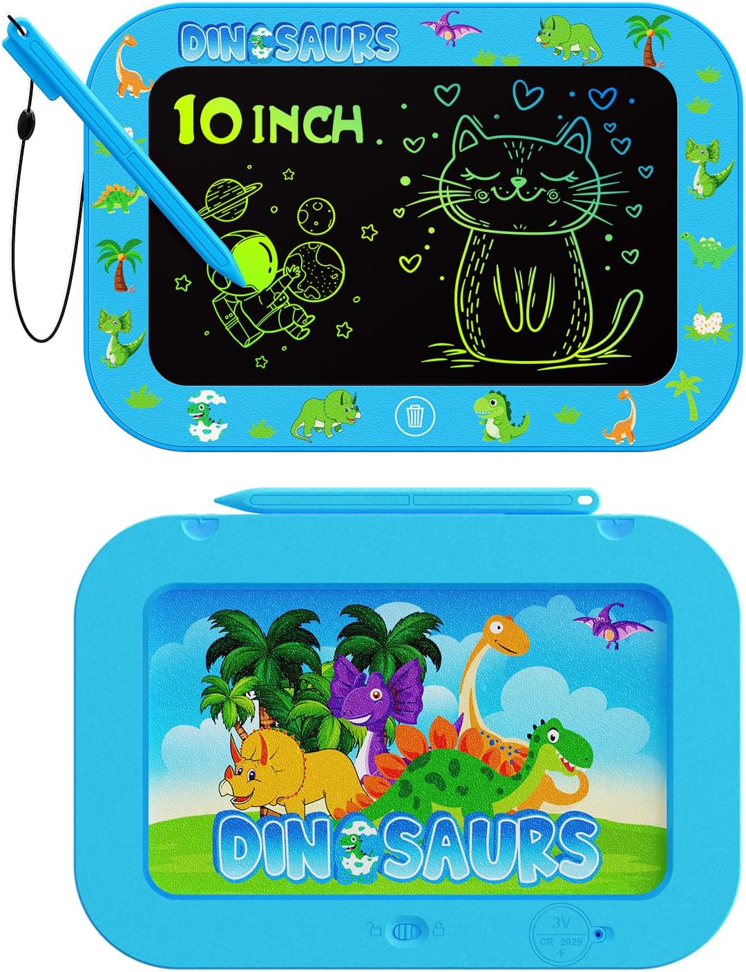 Kids LCD Writing Tablet, Mess Free Coloring Books, Travel Toys | Toddler Toys Travel Essentials, 8 Inch Drawing Pad for Kids 1 Pack, Preschool Classroom Must Have, Age 3-5 Girls Boys Gifts