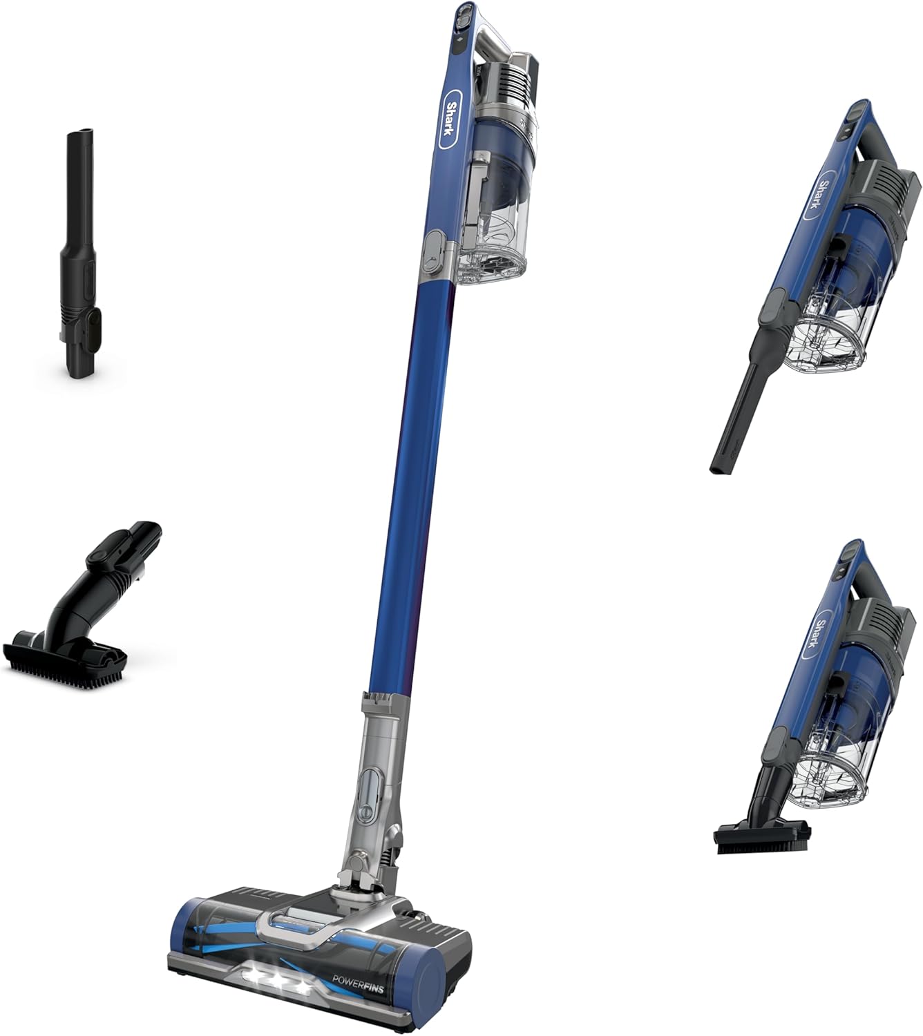 Shark Cordless Vacuum Cleaner – Blue – IZ363HT | Lightweight Carpet and Hardwood Floor Vacuum for Pet Hair, HEPA Filter, Handheld Stick Design, 50-Min Runtime
