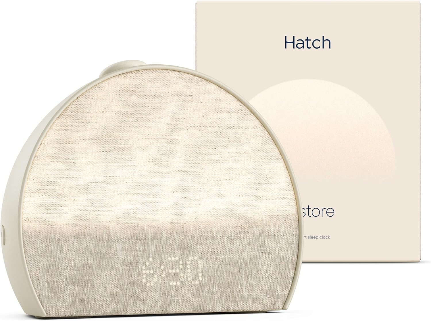 Hatch Restore 3 Sunrise Alarm Clock & Sound Machine, Smart Light (Putty) | White noise machine & sunrise alarm light, 80+ sleep sounds, screen-free bedtime routine with meditations via Hatch Sleep App