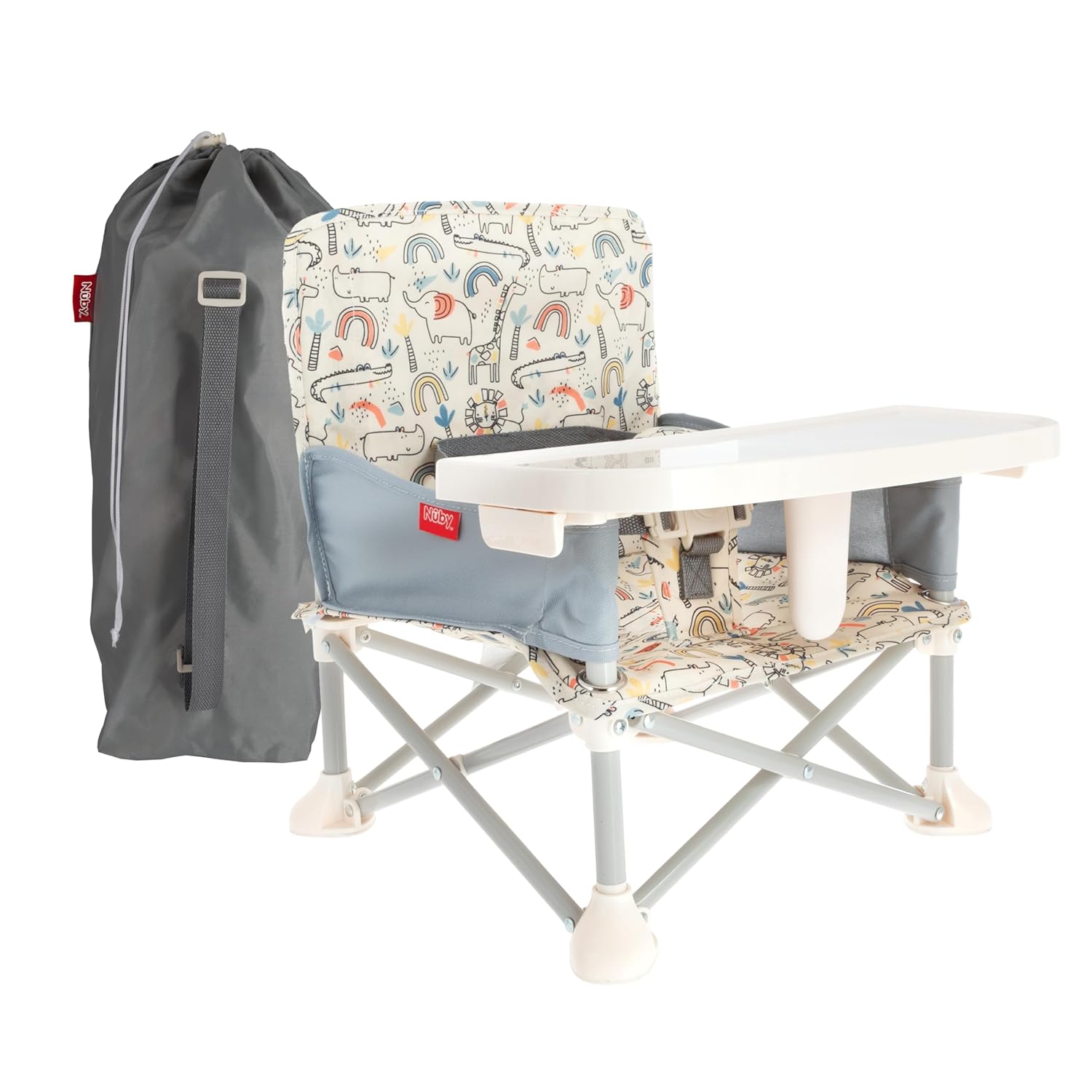 Nuby Easy Go Pop Up Foldable Booster Seat | Safari