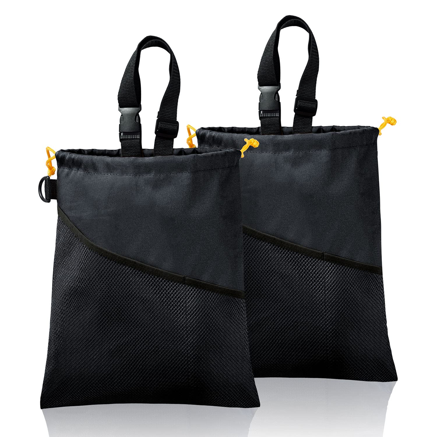 GNEGNI 2PCS Hanging Car Garbage Can – Waterproof Leakproof Trash Bag | Car Trash Can with Durable Leakproof Lining, Keeps Vehicle Clean and Neat