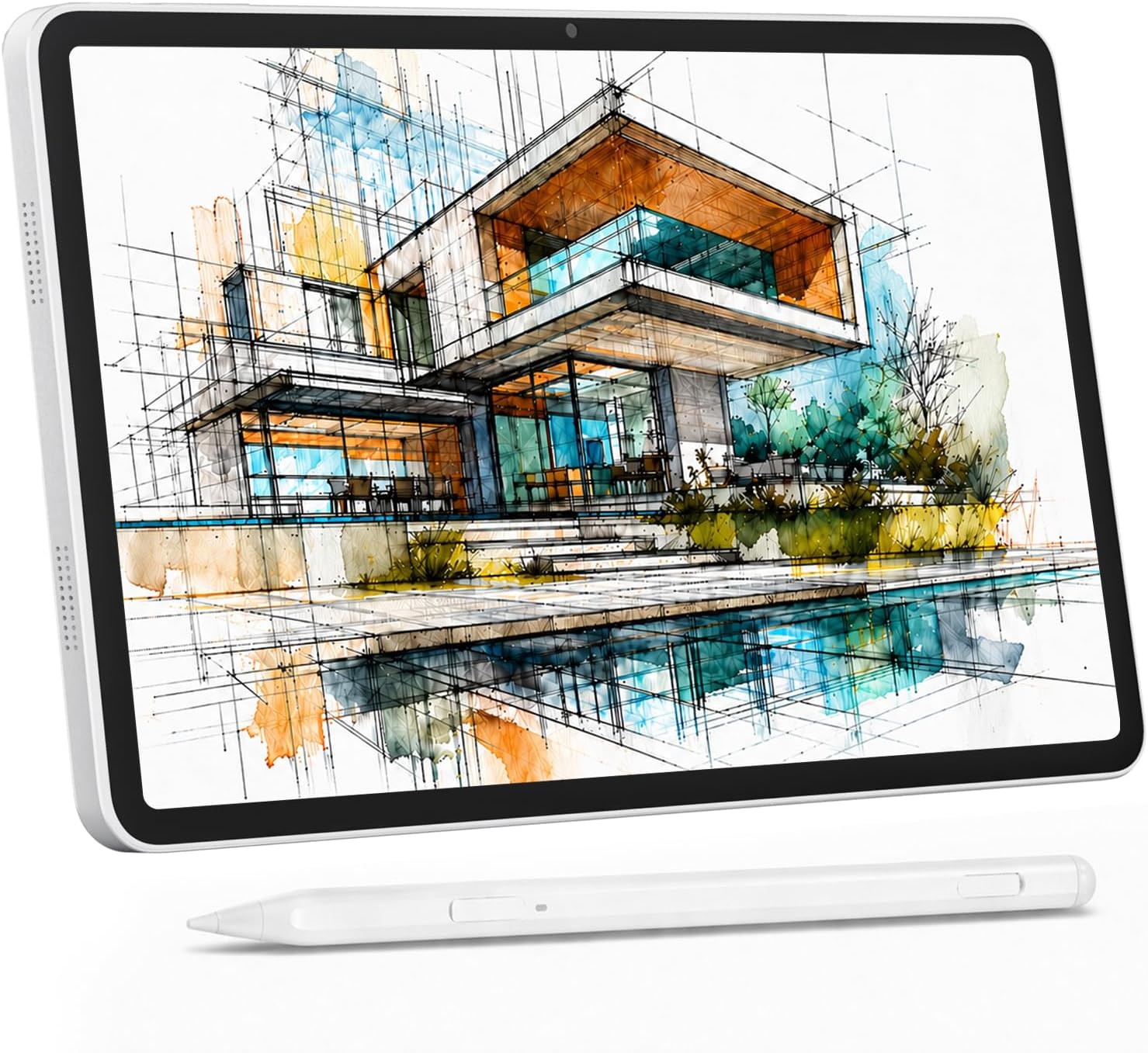 12-Inch Standalone Drawing Tablet No Computer Needed with 4096-Level Stylus | 2000 x 1200 High-Resolution, Anti-Glare Screen, 16GB RAM 256GB Storage, 8000mAh, Android 15 for Beginners, Artists & Students