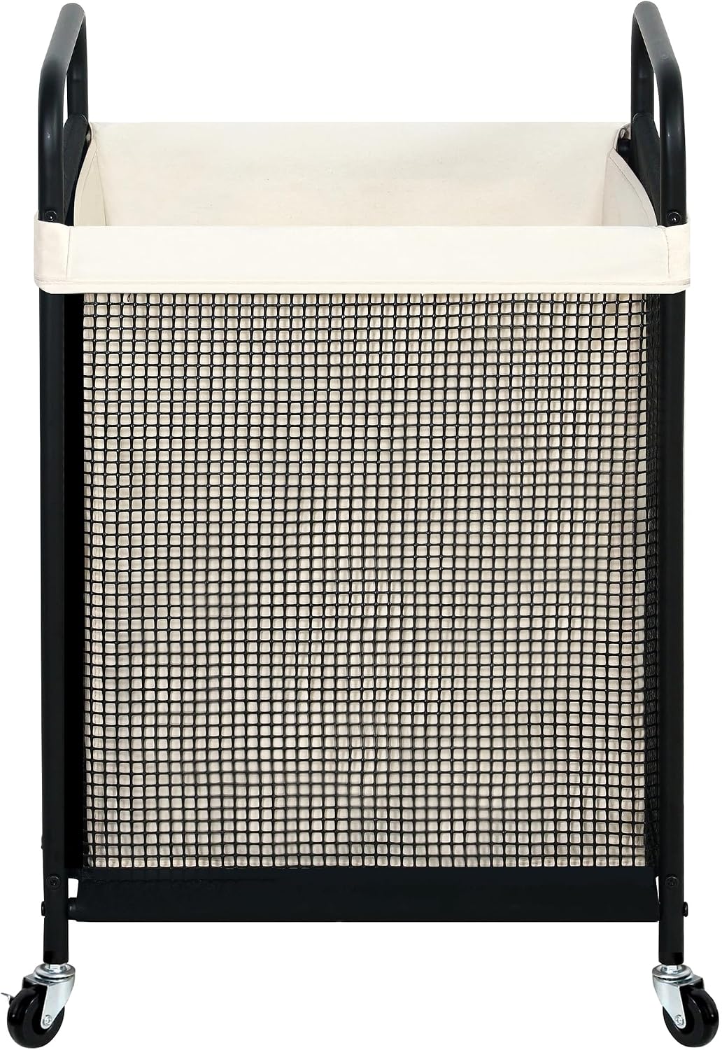 STO STO Laundry Hamper, 90L Rolling Laundry Sorter Cart with Removable and Washable Liner Bag, Clothes Hamper with Wheels and Metal Handle for Laundry Room and Bedroom