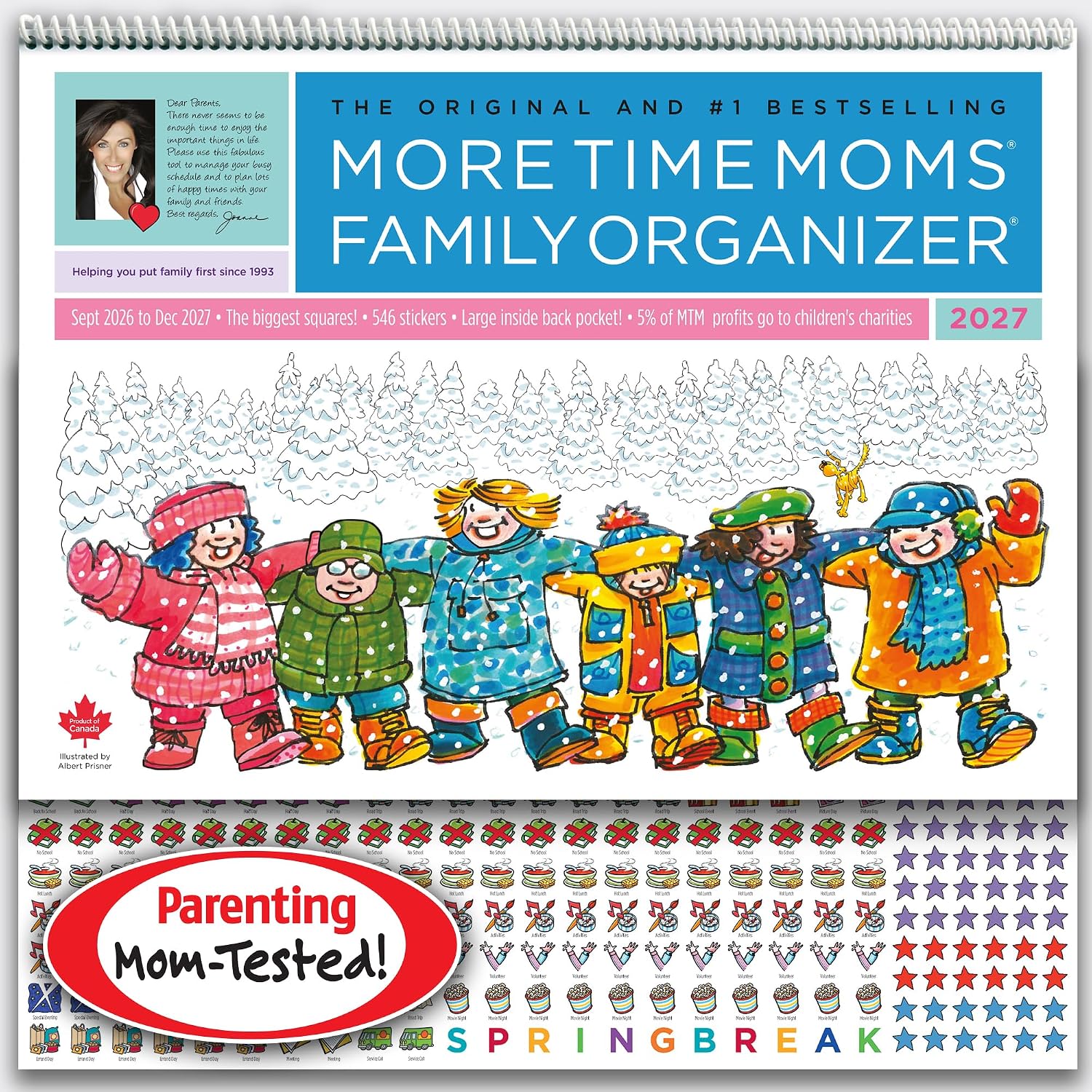 More Time Moms Family Organizer 2027 Wall Calendar