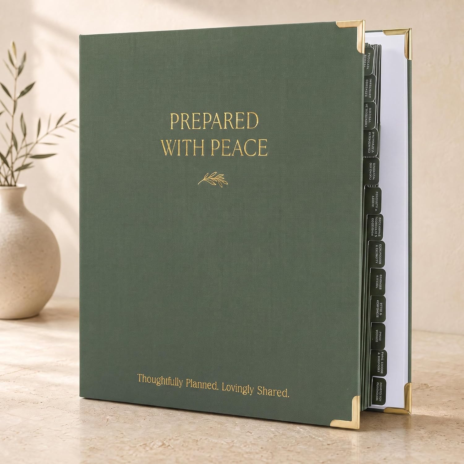 Thoughtful End-of-Life Planner Binder – Organizer for Final Wishes & Estate