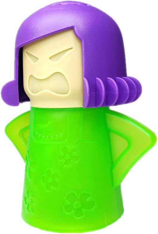 Angry Mama Microwave Cleaner, Vinegar and Water Steam Tool (Green)