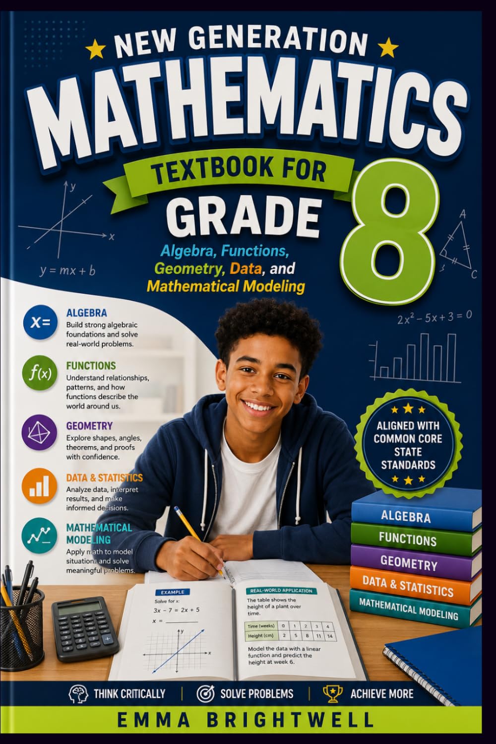 New Generation Mathematics Textbook for Grade 8: Algebra, Functions, Geometry, Data, and Mathematical Modeling