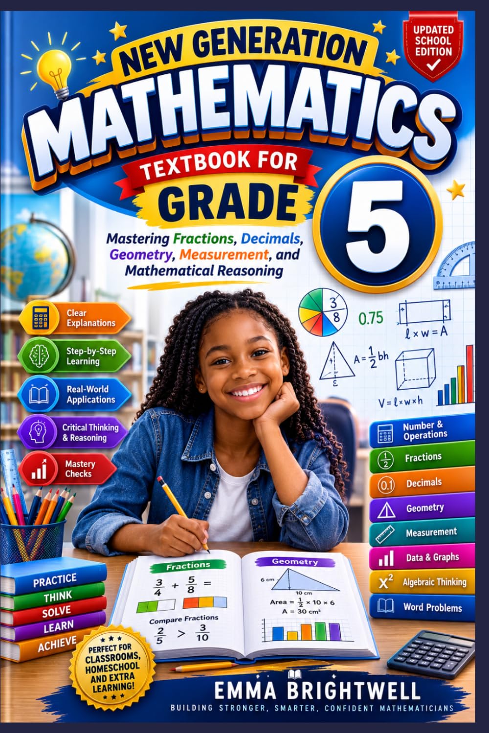 New Generation Mathematics Textbook for Grade 5: Mastering Fractions, Decimals, Geometry, Measurement, and Mathematical Reasoning